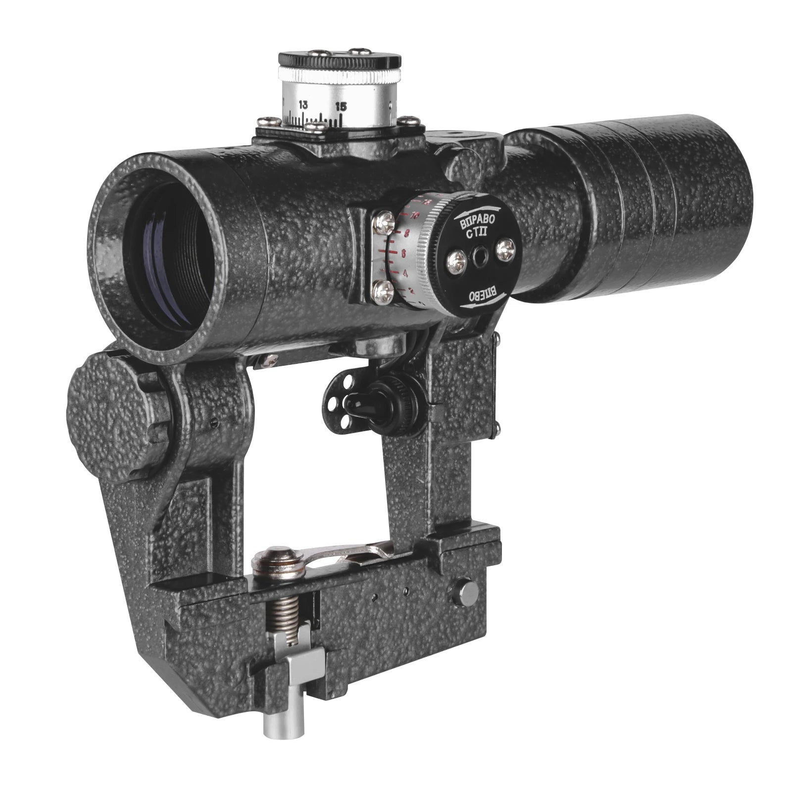 Lunette de Visée SVD 1x30 Tactical — Red Dot avec Montage Latéral pour AK et Dérivés - BLACKBEARD OUTDOOR INDUSTRIES