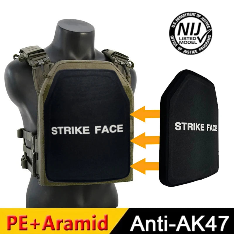 Plaque Pare-Balles Légère 25×30 cm – Protection Tactique Corps – UHMWPE + Aramide - BLACKBEARD OUTDOOR INDUSTRIES