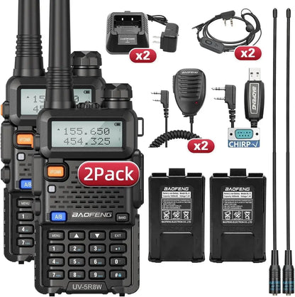 Baofeng UV-5R 8W – Radio Bidirectionnelle Haute Puissance | Jusqu’à 15 km de Portée Ma boutique