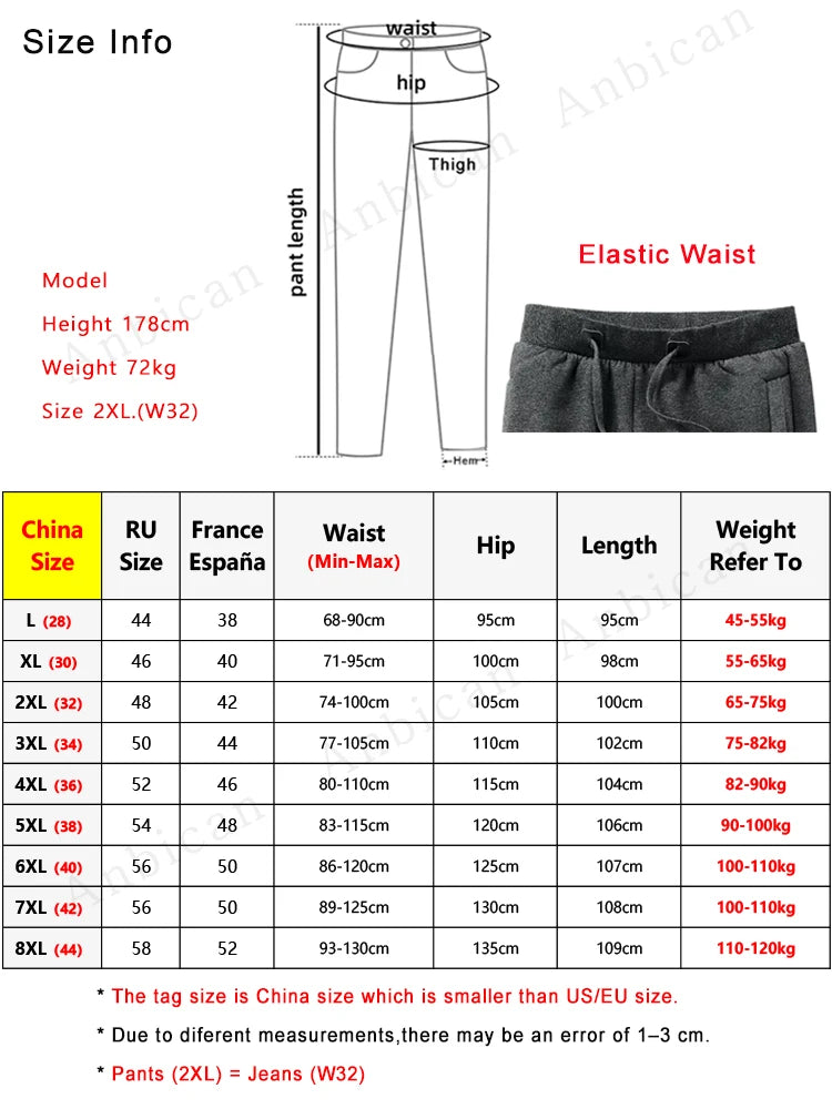 Pantalon Jogging Homme Hiver | Grandes Tailles 6XL-8XL | Épais, Doublé Polaire, Coton Stretch | Poches Zippées - BLACKBEARD OUTDOOR INDUSTRIES