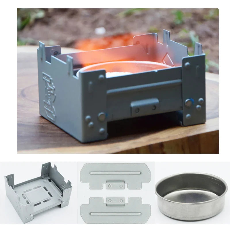Réchaud Portable de Camping à Alcool Solide - BLACKBEARD OUTDOOR INDUSTRIES