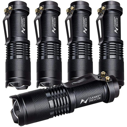 Lampe Torche Tactique Étanche 300 Lumens – LED Puissante | Zoomable | 3 Modes | Auto-Défense & Camping Ma boutique