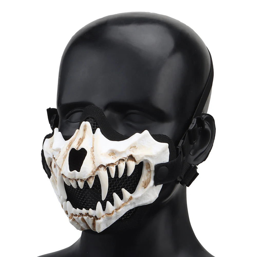 Masque Cosplay Airsoft avec Dents - Masque de Protection Multifonction pour Jeu de Rôle, Paintball et Halloween BLACKBEARD OUTDOOR INDUSTRIES