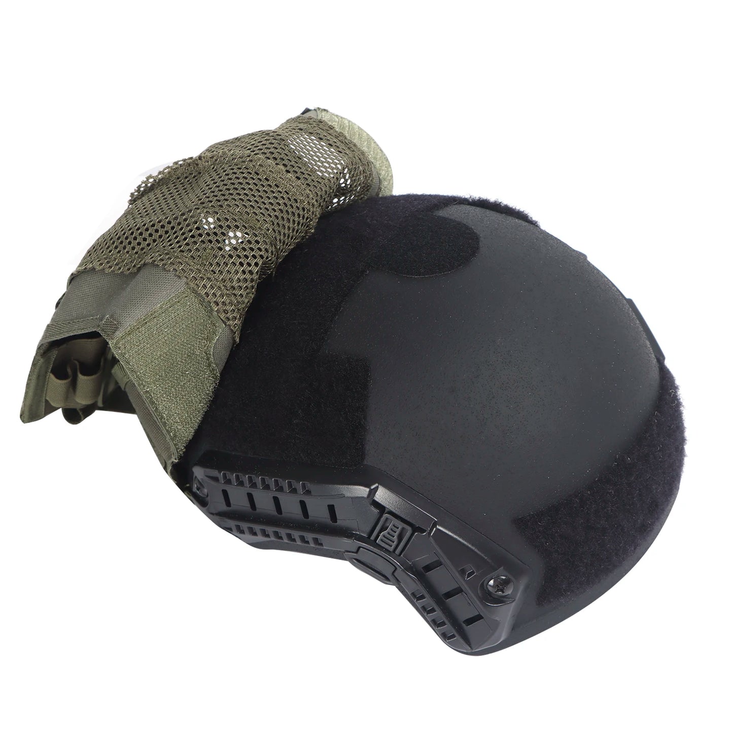 Ensemble Housse de Casque Tactique pour Casque Maritime avec Poche Batterie NVG et Housse Hybride en Maille pour Casques Bump & Balistiques - BLACKBEARD OUTDOOR INDUSTRIES