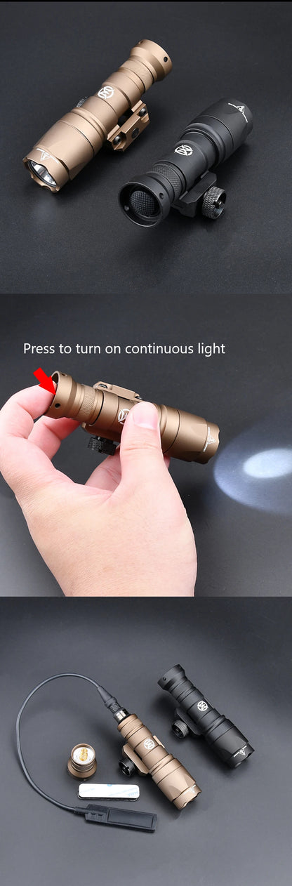 Lampe Tactique WADSN M300A – Mini Scout Light Type SureFire pour Rail 20mm - BLACKBEARD OUTDOOR INDUSTRIES