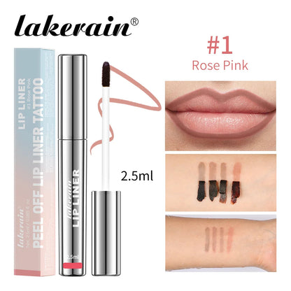 Waterproof Lip Liner Peel Off Tattoo Lipgloss Waterproof Long Lasting Matte Lip Tint Brown Contour Tear-off Lips Stain Cosmetic BLACKBEARD OUTDOOR INDUSTRIES