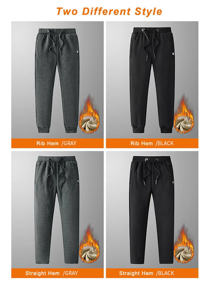 Pantalon Jogging Homme Hiver | Grandes Tailles 6XL-8XL | Épais, Doublé Polaire, Coton Stretch | Poches Zippées - BLACKBEARD OUTDOOR INDUSTRIES