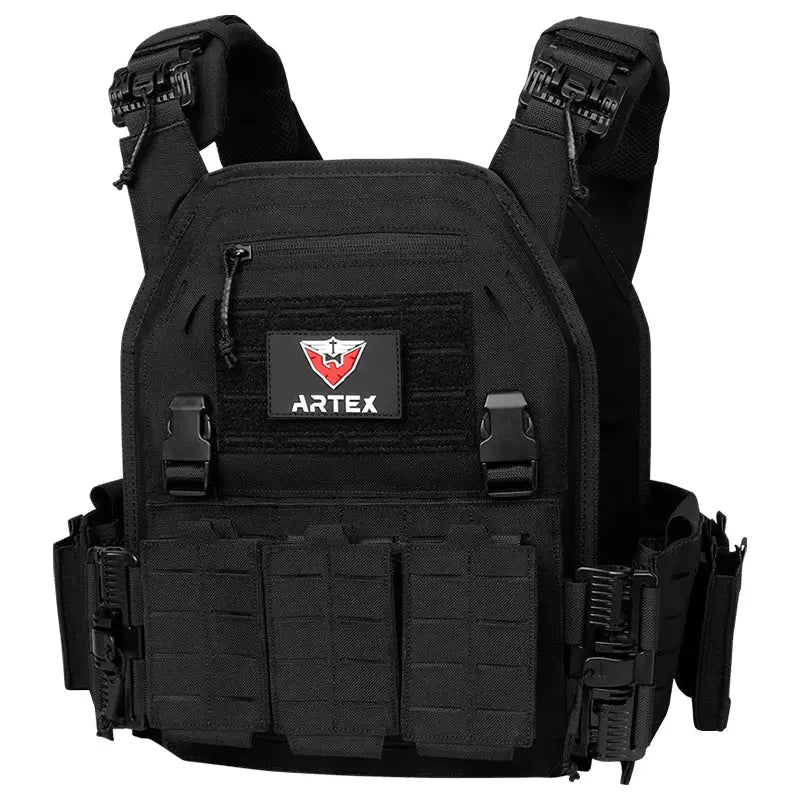 Gilet Tactique ARTEX Plate Carrier – Dégrafe Rapide, Molle Laser Cut, 1000D Ma boutique