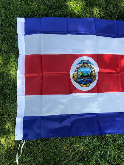 Drapeau du Costa Rica – 90x150 cm – Drapeau National – Polyester Imprimé – Décoration et Événements BLACKBEARD OUTDOOR INDUSTRIES