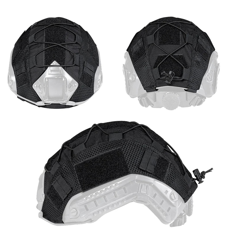 Housse de Casque Tactique pour Casque FAST - Housse Multi-Camouflage pour Casque Airsoft, Équipement Militaire, Paintball, Chasse et Tir - 1000D BLACKBEARD OUTDOOR INDUSTRIES