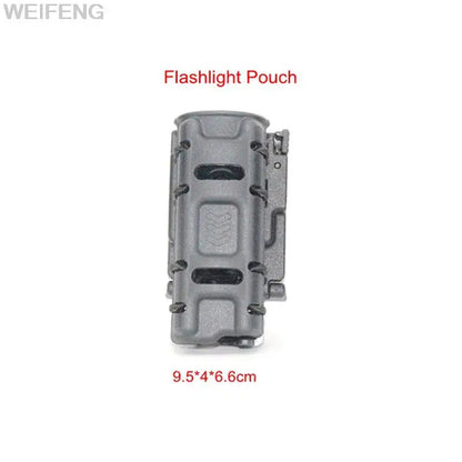 Holder Multifonction Molle pour Spray, Lampe de Poche et Baton - Rotation à 360° - Clip de Ceinture Police - Outil de Défense Personnel BLACKBEARD OUTDOOR INDUSTRIES