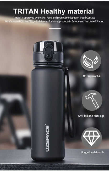Gourde Sport UZSPACE – Tritan Sans BPA – 500 ml / 1000 ml – Étanche – Avec Infuseur à Thé – Pour École, Fitness, Randonnée - BLACKBEARD OUTDOOR INDUSTRIES