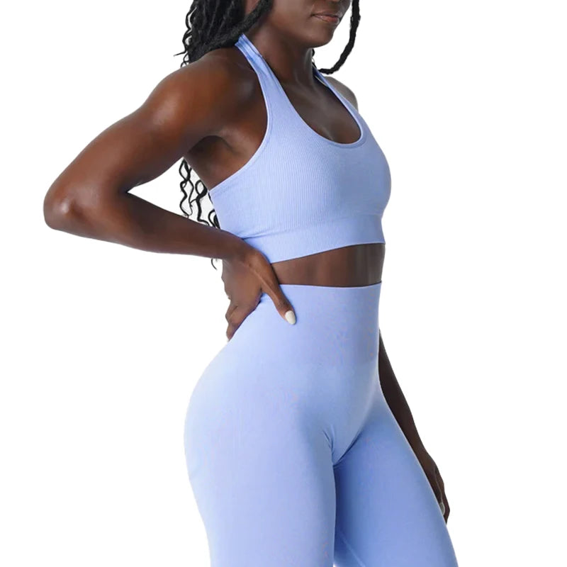 Soutien-Gorge Sans Couture à Col Halter "Limitless" - Spandex Élastique et Respirant pour Femmes, Confort et Maintien, Idéal pour le Fitness et le Yoga - BLACKBEARD OUTDOOR INDUSTRIES