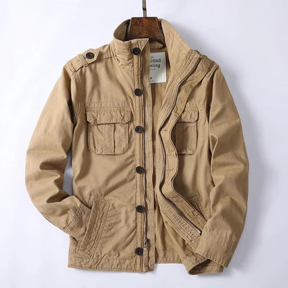 Veste Cargo en Denim pour Homme - Style Rétro avec Poches Multiples BLACKBEARD OUTDOOR INDUSTRIES