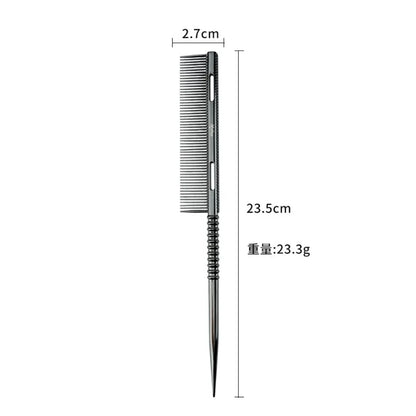 Peigne à Queue en Aluminium – Coiffure & Coupe | Accessoire de Salon pour Hommes et Femmes - BLACKBEARD OUTDOOR INDUSTRIES