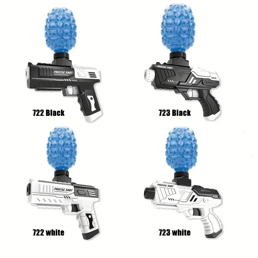 🔫 Manual Gel Ball Blaster – Blaster à balles gel / Mousse (Noir & Blanc) Ma boutique