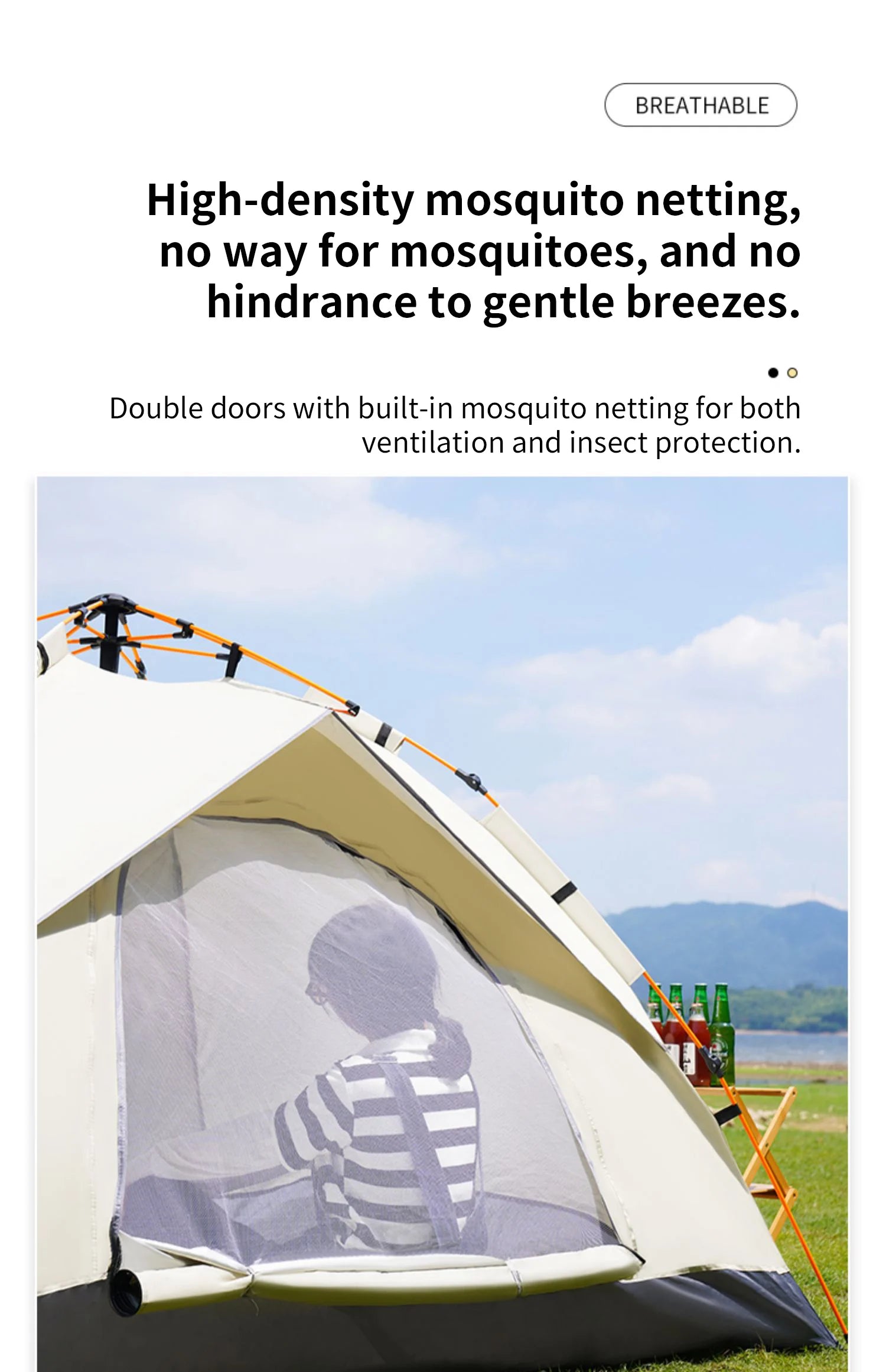 Tente de Camping Automatique 3-4 Personnes – Ouverture Rapide & Protection UV - BLACKBEARD OUTDOOR INDUSTRIES