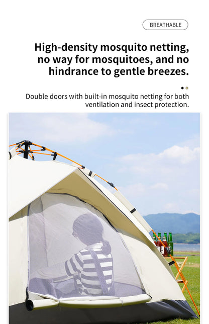 Tente de Camping Automatique 3-4 Personnes – Ouverture Rapide & Protection UV - BLACKBEARD OUTDOOR INDUSTRIES