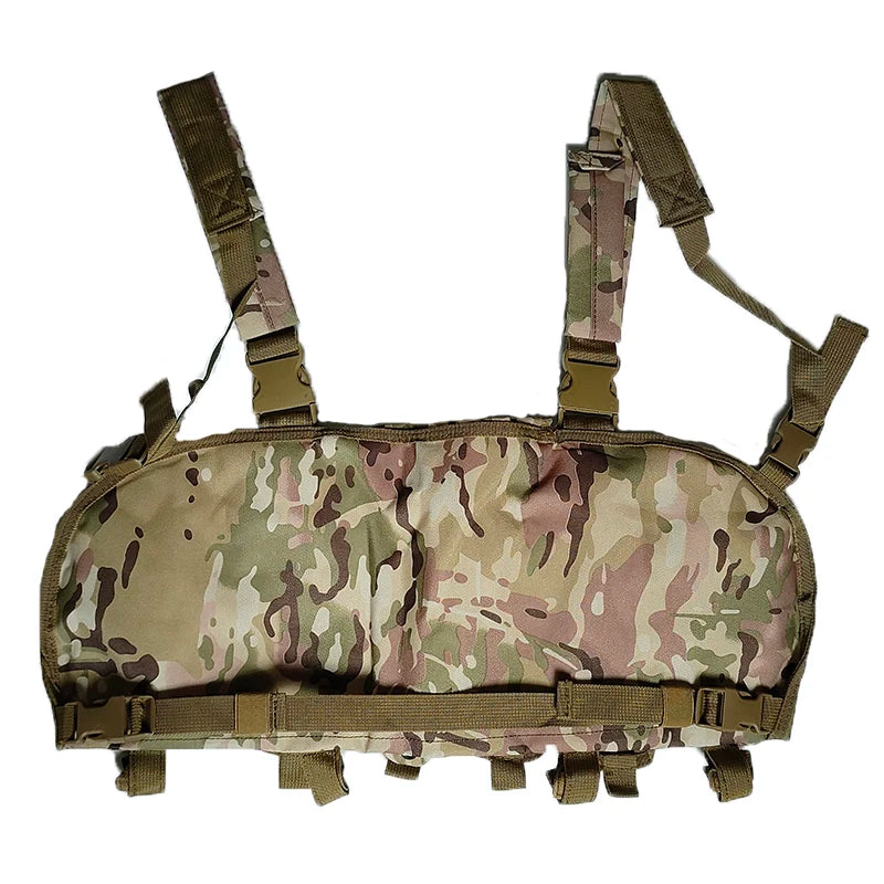 Chest rig Tactique Molle Body Armor – Camouflage Woodland, Porte-Chargeurs et Accessoires de Combat pour Airsoft et Chasse BLACKBEARD OUTDOOR INDUSTRIES