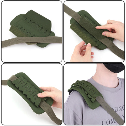 Coussin d’Épaule Tactique Respirant – Pad en Mousse pour Gilet ou Sac à Dos – Accessoire de Randonnée, Camping, Airsoft - BLACKBEARD OUTDOOR INDUSTRIES