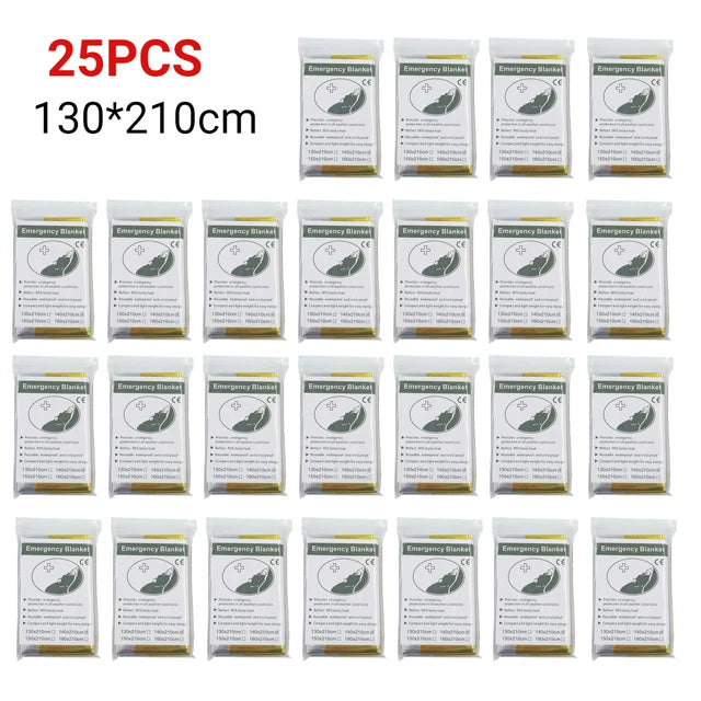 Couverture de Survie d’Urgence Extérieure 130x210 cm – Lot de 5 à 30 pièces - BLACKBEARD OUTDOOR INDUSTRIES
