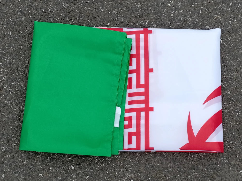 Drapeau de l'Iran - 3x5ft (90x150 cm) - Bannières en polyester BLACKBEARD OUTDOOR INDUSTRIES