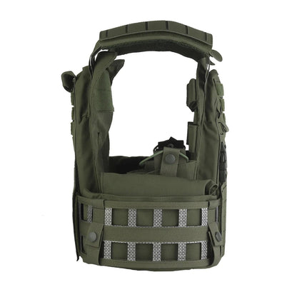 Gilet Porte-Plat Nylon LG4 Multifonction avec Plaque Frontale Remplaçable – Système MOLLE, Gilet de Combat pour Chasse et Entraînement BLACKBEARD OUTDOOR INDUSTRIES
