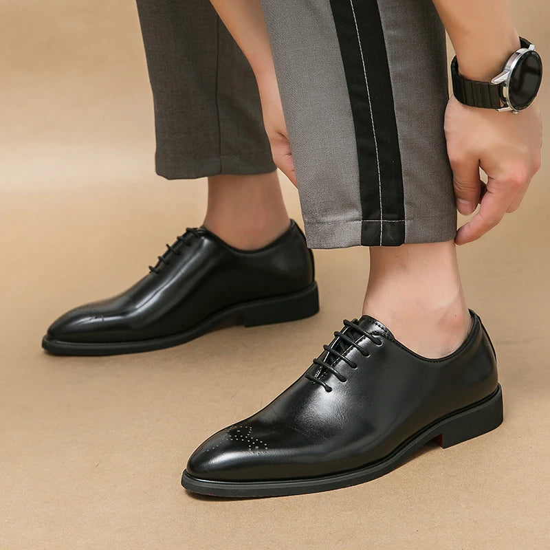Chaussures de Banquet Classiques pour Homme - Chaussures en Cuir à Lacets - Élégantes et Confortables BLACKBEARD OUTDOOR INDUSTRIES