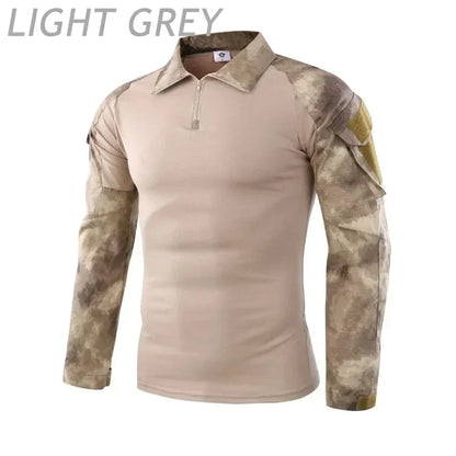 🪖 Chemise de Combat Camouflage Homme – TOMITANY Airsoft | Paintball | Randonnée | Tactique | Manches longues - BLACKBEARD OUTDOOR INDUSTRIES