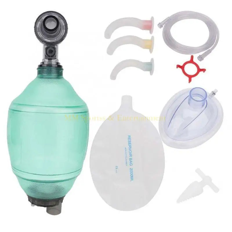 31BE Appareil de Réanimation Manuel pour Adultes – Ambu Bag PVC avec Tube à Oxygène – Outil de Premiers Secours BLACKBEARD OUTDOOR INDUSTRIES