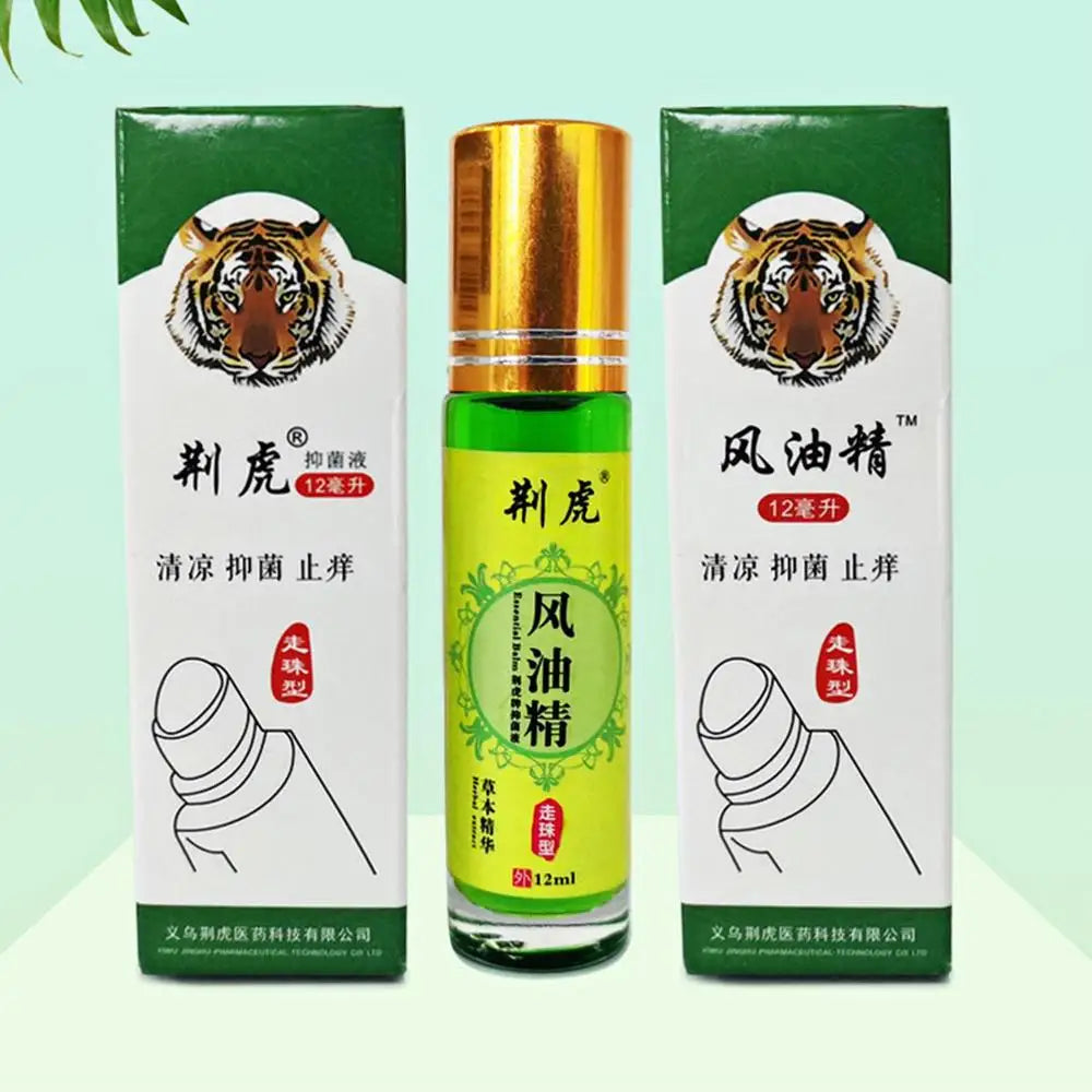 Balm Roll-on Huile Essentielle de Tigre - Soulagement des Maux de Tête, Nausées et Mal des Transports, Prévention des Piqûres de Moustiques - BLACKBEARD OUTDOOR INDUSTRIES