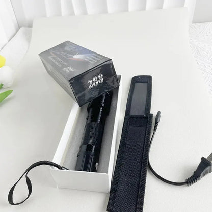 Upgraded Outdoor Flashlight Keychain Multi-Function Long-Range LED Flashlight with Direct USB Charging Portable Emergency Light BLACKBEARD OUTDOOR INDUSTRIES