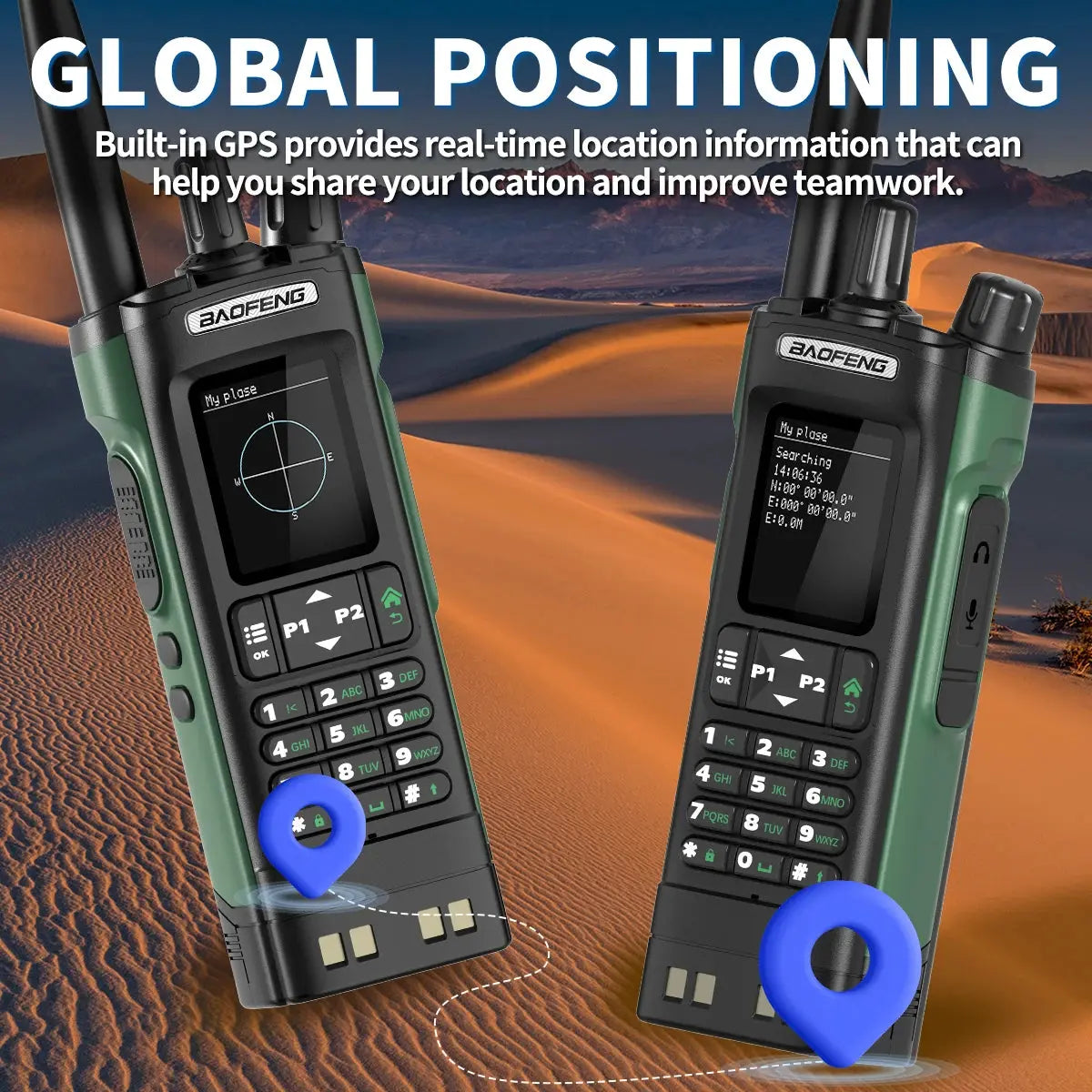 Talkie-Walkie Baofeng UV-32 – Programmation Bluetooth & GPS Intégré Ma boutique