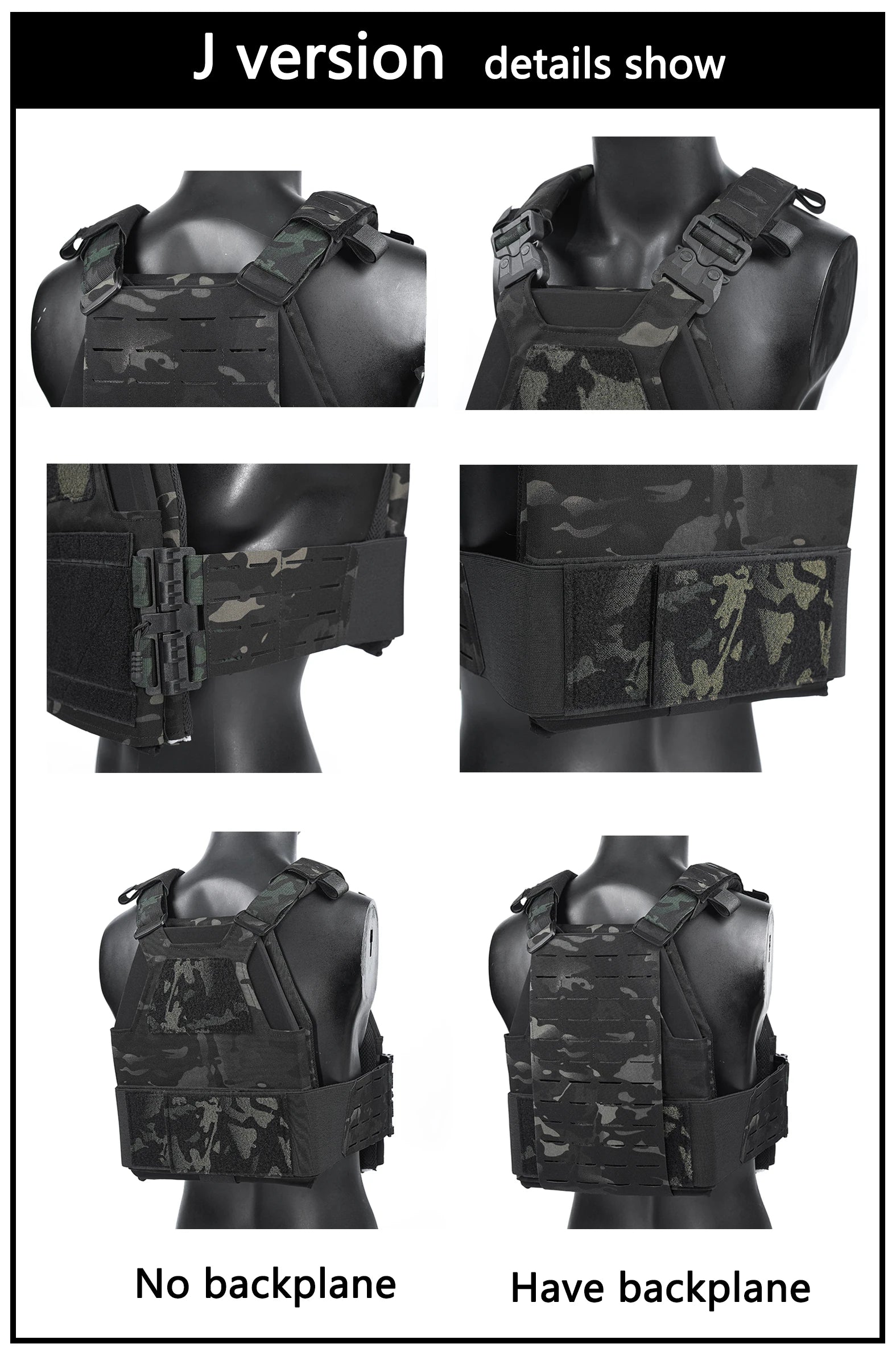 DMGear XP10 – Gilet Tactique Réglable à Dégagement Rapide Ma boutique