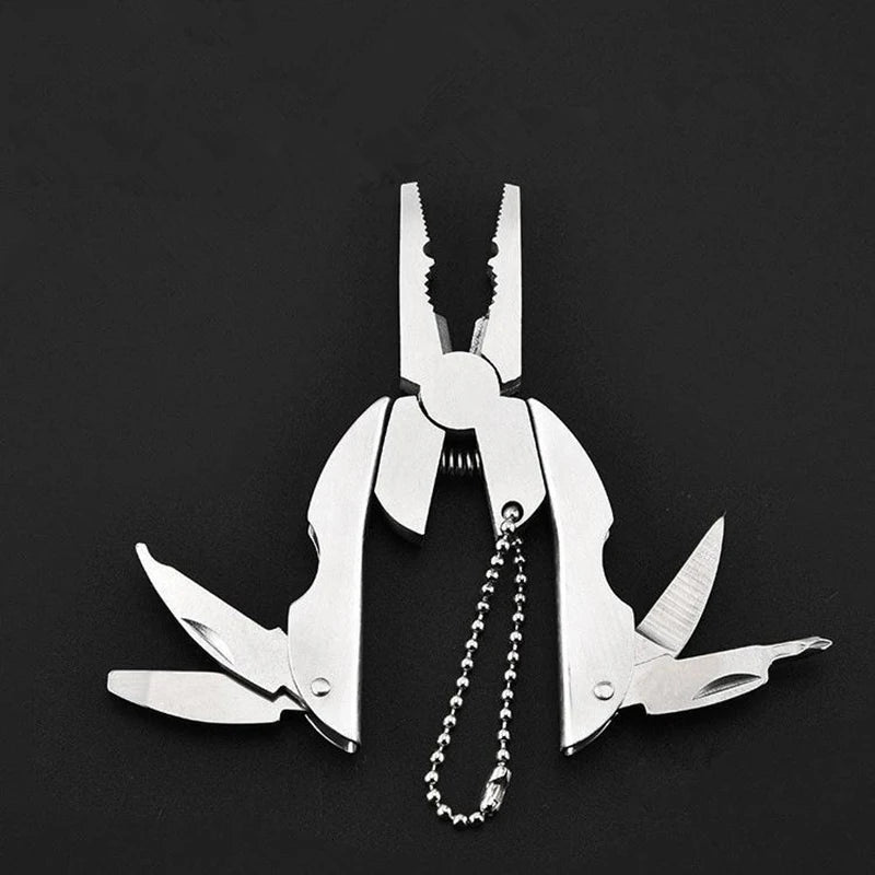 Outdoor Mini Folding Muilti-functional Plier Clamp Keychain Outdoor Hiking Tool Pocket Multitools Knife BLACKBEARD OUTDOOR INDUSTRIES
