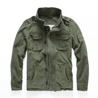 Veste Homme M65 Denim Rétro – Cargo Multi Poches – Style Militaire Outdoor Casual - BLACKBEARD OUTDOOR INDUSTRIES