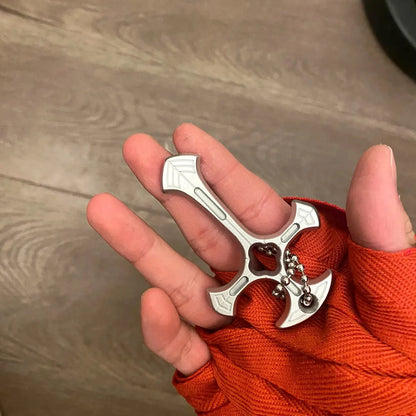 Collier de Protection de Sécurité avec Pendentif Croix - Outil d'Urgence et Défense Personnelle, Portable pour Briser Vitre - BLACKBEARD OUTDOOR INDUSTRIES