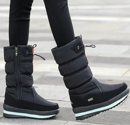 Bottes d’Hiver Femme à Plateforme – Chaudes, Antidérapantes, Mi-Mollet – Style Élégant et Confort Assuré - BLACKBEARD OUTDOOR INDUSTRIES
