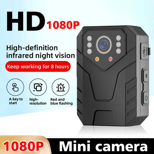 Mini Caméra Corporelle Full HD 1080P avec Vision Nocturne – Enregistreur Vidéo, Caméra de Sécurité pour Garde, Police, et Application Environnementale - BLACKBEARD OUTDOOR INDUSTRIES