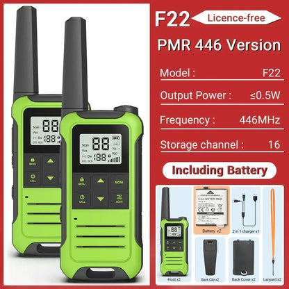 Baofeng F22 - Talkie-Walkie Portable PMR/FRS - Longue Portée et Multifonctions Ma boutique