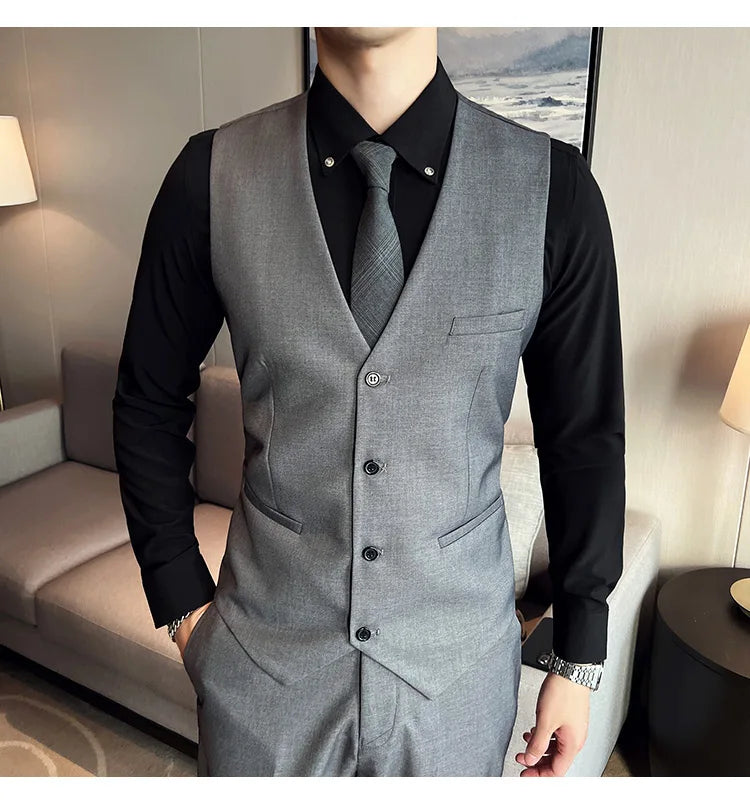 Costume Homme 3 Pièces - Élégant et Classique, Idéal pour Mariage et Événements Formels - Taille S-6XL BLACKBEARD OUTDOOR INDUSTRIES