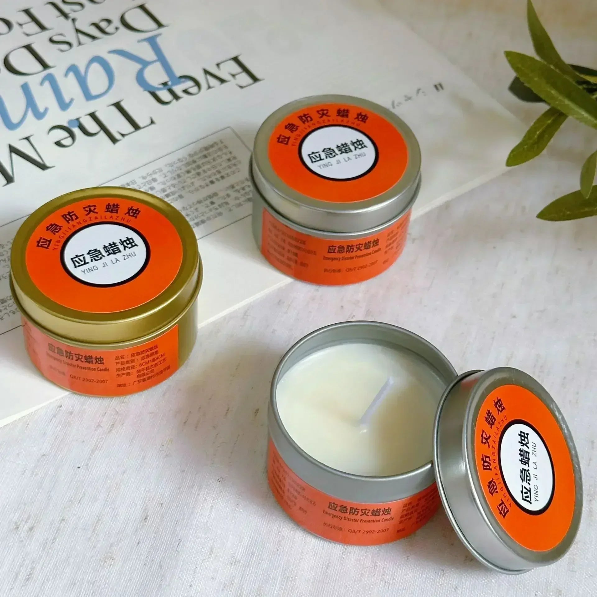 Lumières de Secours pour Pannes de Courant - Bougies Anti-odeur, Étanches et Résistantes au Vent - BLACKBEARD OUTDOOR INDUSTRIES