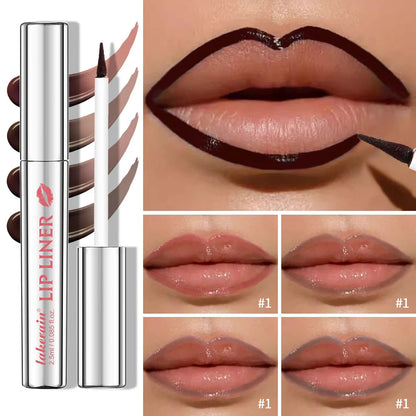 Waterproof Lip Liner Peel Off Tattoo Lipgloss Waterproof Long Lasting Matte Lip Tint Brown Contour Tear-off Lips Stain Cosmetic BLACKBEARD OUTDOOR INDUSTRIES
