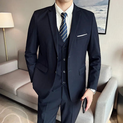 Costume Homme 3 Pièces - Élégant et Classique, Idéal pour Mariage et Événements Formels - Taille S-6XL BLACKBEARD OUTDOOR INDUSTRIES