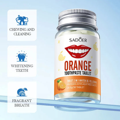 Dentifrice Solide en Capsules – Saveur Orange - BLACKBEARD OUTDOOR INDUSTRIES