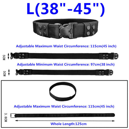 Ceinture Tactique Homme 1.97" en Nylon – Ceinture de Sécurité et de Service avec Boucle POM, Ceinture de Chasse et d'Utilité, Ceinture Polyvalente pour Activités Tactiques et Sécurité BLACKBEARD OUTDOOR INDUSTRIES