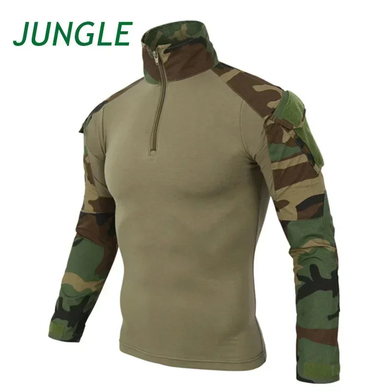🪖 Chemise de Combat Camouflage Homme – TOMITANY Airsoft | Paintball | Randonnée | Tactique | Manches longues - BLACKBEARD OUTDOOR INDUSTRIES