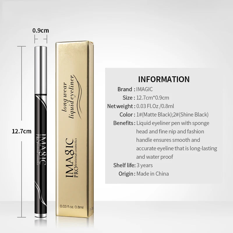 IMAGIC Waterproof Eyeliner - Long-Lasting Matte & Shimmer Finish Eyeliner Pen BLACKBEARD OUTDOOR INDUSTRIES