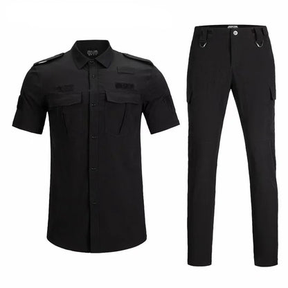 Ensemble Tactique Homme 2 Pièces - T-shirt et Pantalon à Séchage Rapide pour Printemps et Été BLACKBEARD OUTDOOR INDUSTRIES