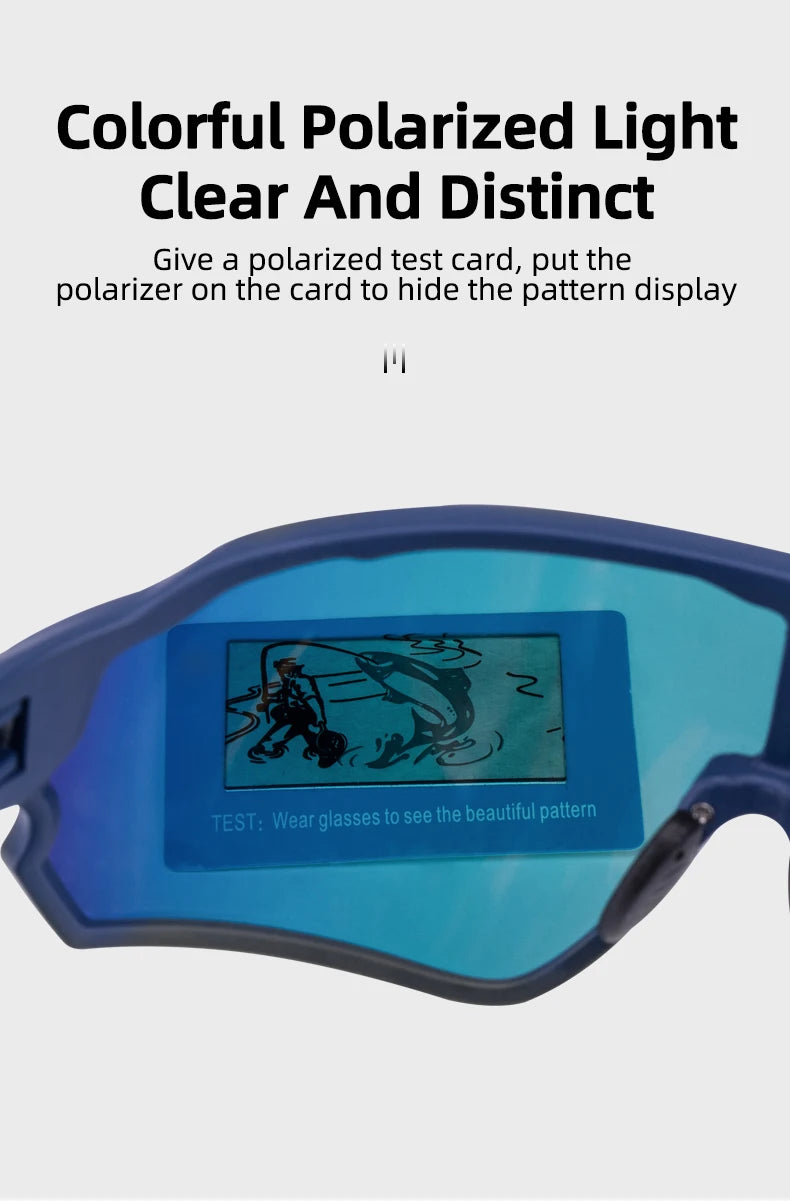 ROCKBROS Lunettes de Vélo Polarisées UV400 – Protection Solaire, Ultra-légères, Grand Cadre MTB & Route - BLACKBEARD OUTDOOR INDUSTRIES